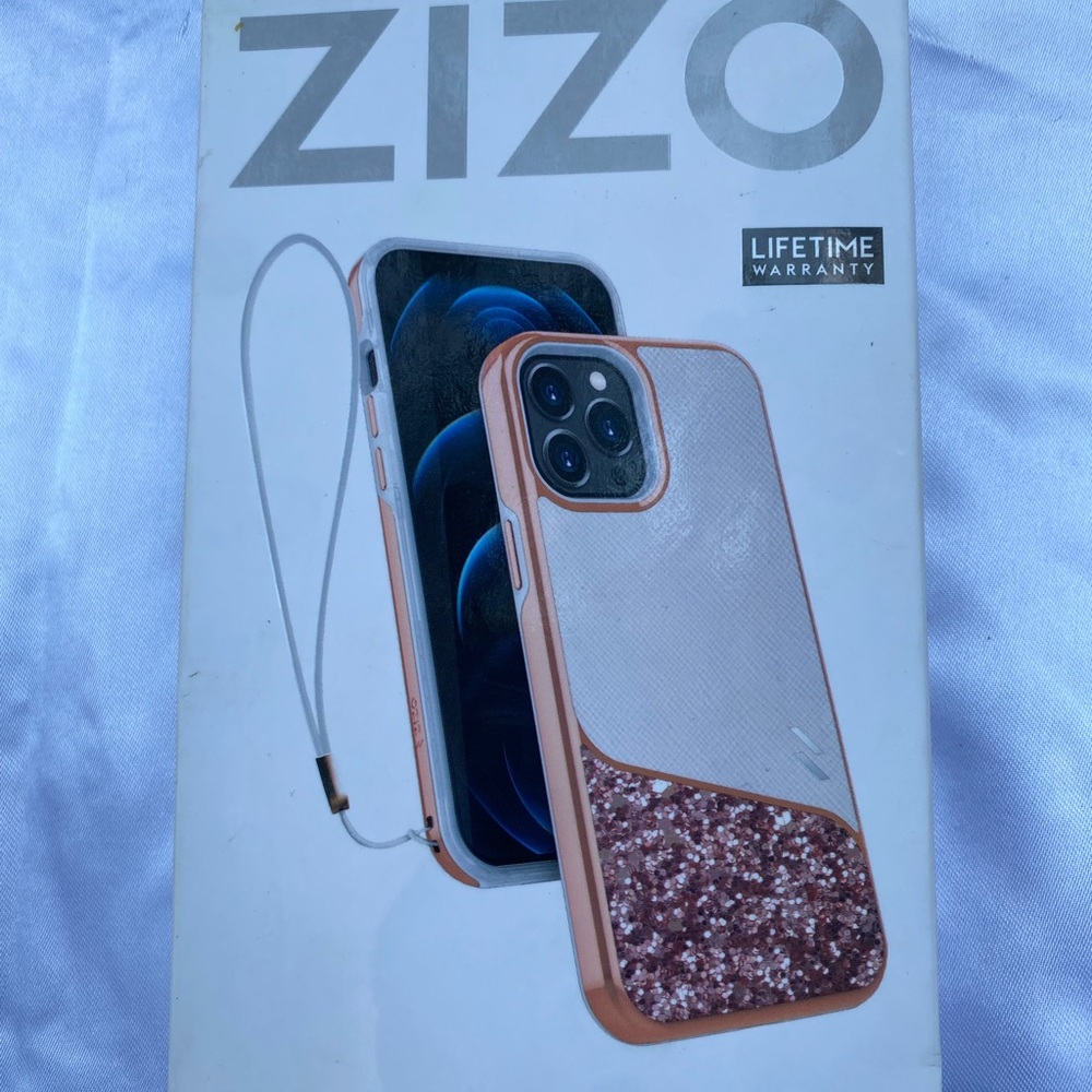 Zizo Rose Gold Glitter Phone Case for iPhone 12 Pro Max